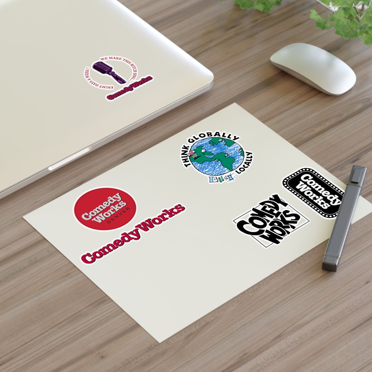 Comedy Works Sticker Sheet