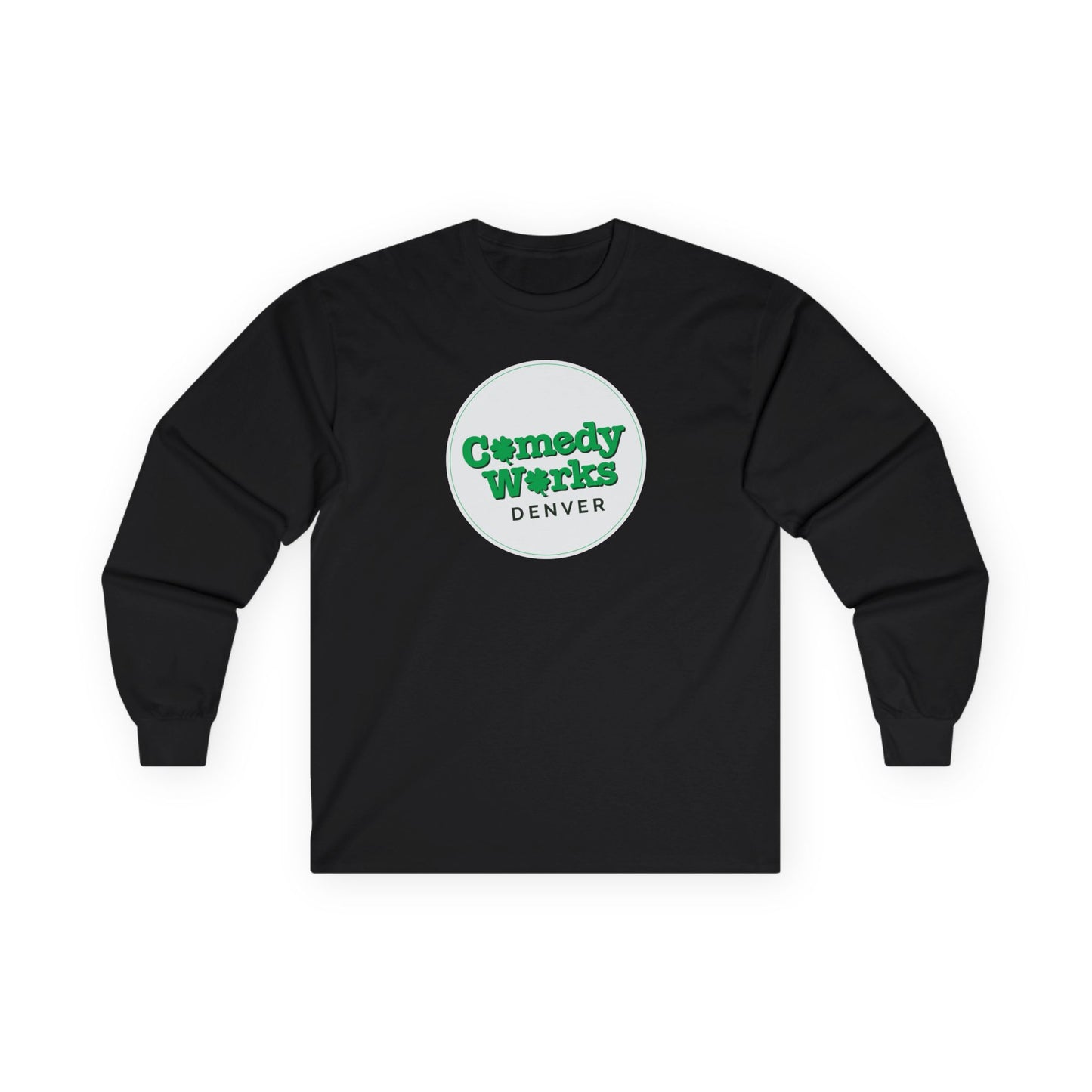 Comedy Works St. Patrick's Day White Logo Unisex Long Sleeve