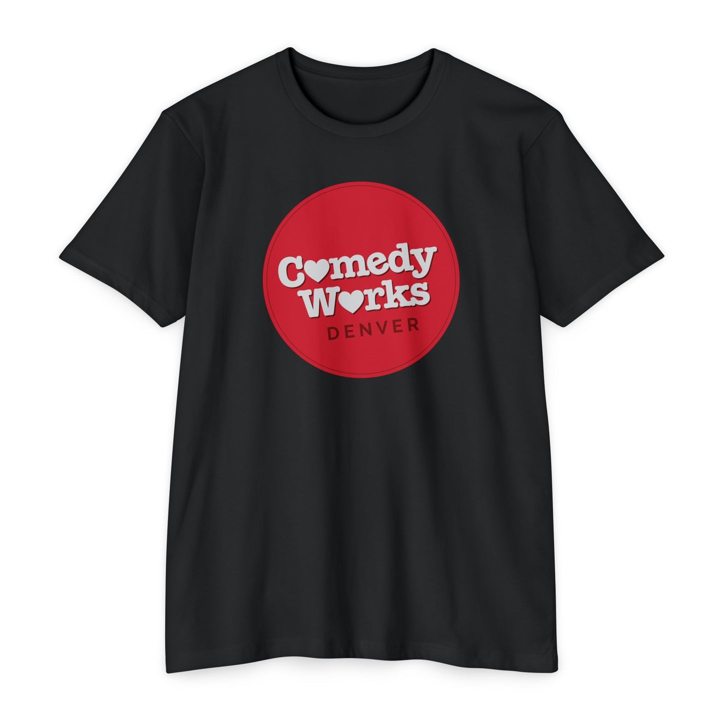 Comedy Works Valentine’s Red Ball Logo Unisex T-Shirt