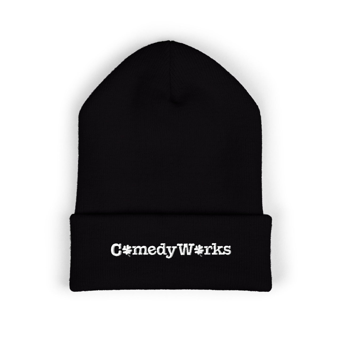 Comedy Works Embroidered St. Patrick's Day White Logo Beanie