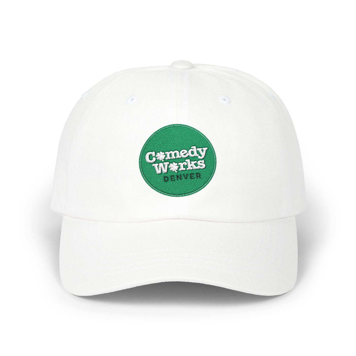 Comedy Works Embroidered St. Patrick's Day Green Ball Logo Ball Cap