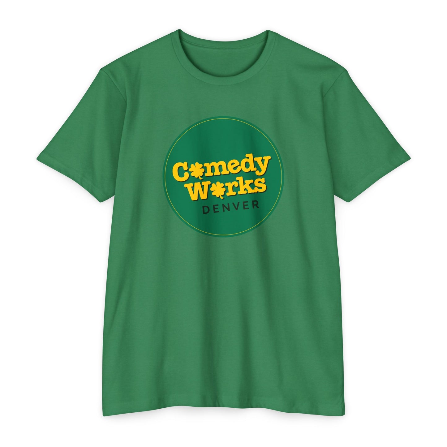 Comedy Works St. Patrick's Day Gold & Green Logo Unisex T-Shirt