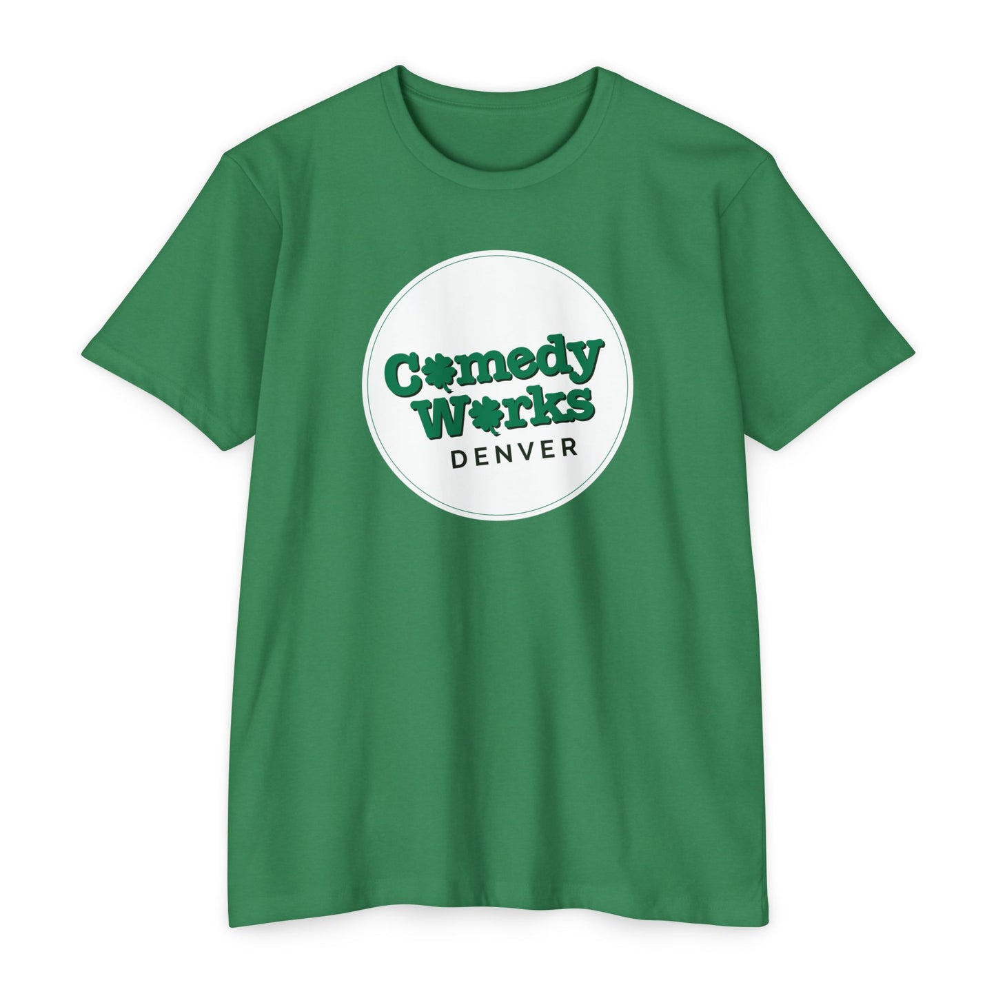 Comedy Works St. Patrick's Day White Logo Unisex T-Shirt