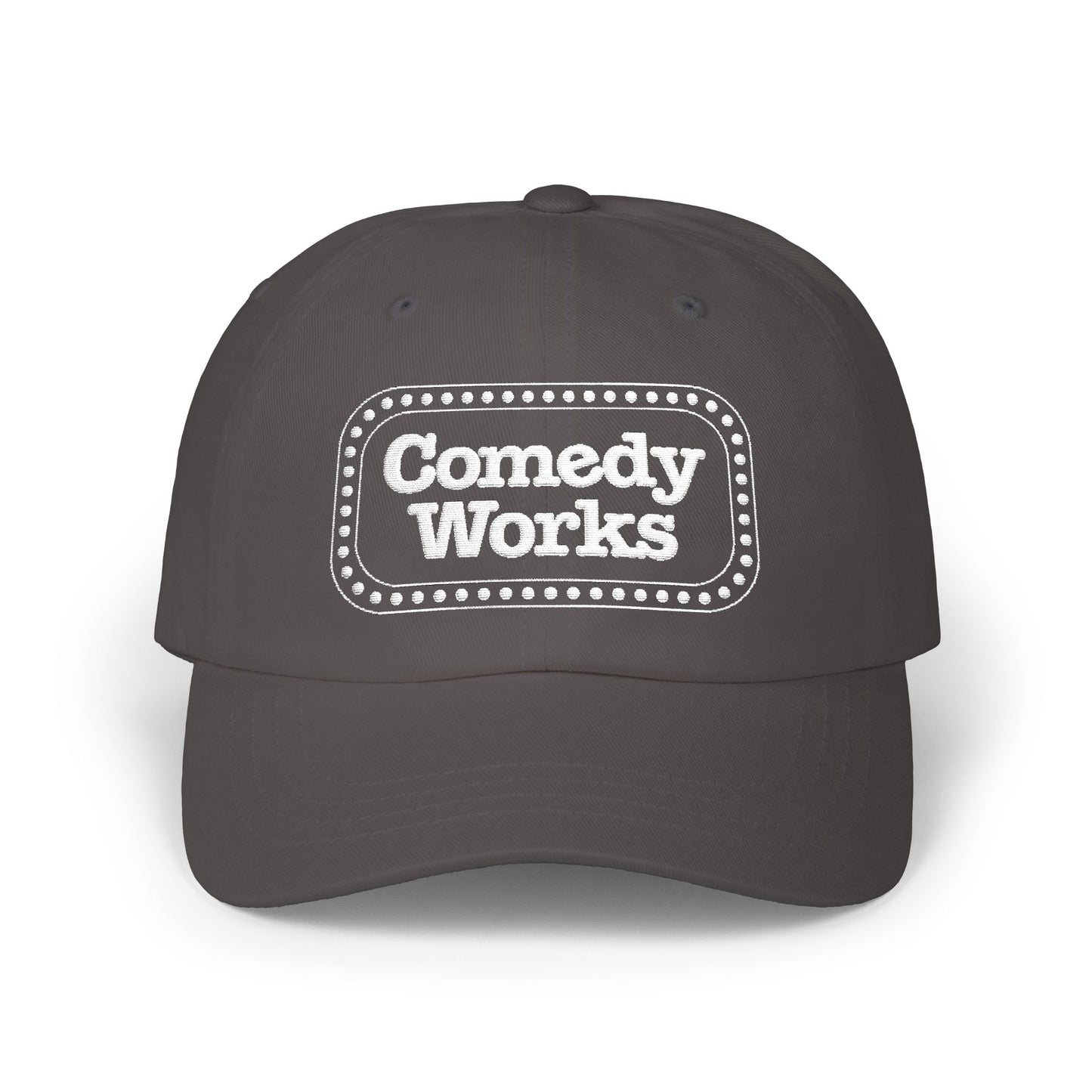 Comedy Works Sign Embroidered Ball Cap