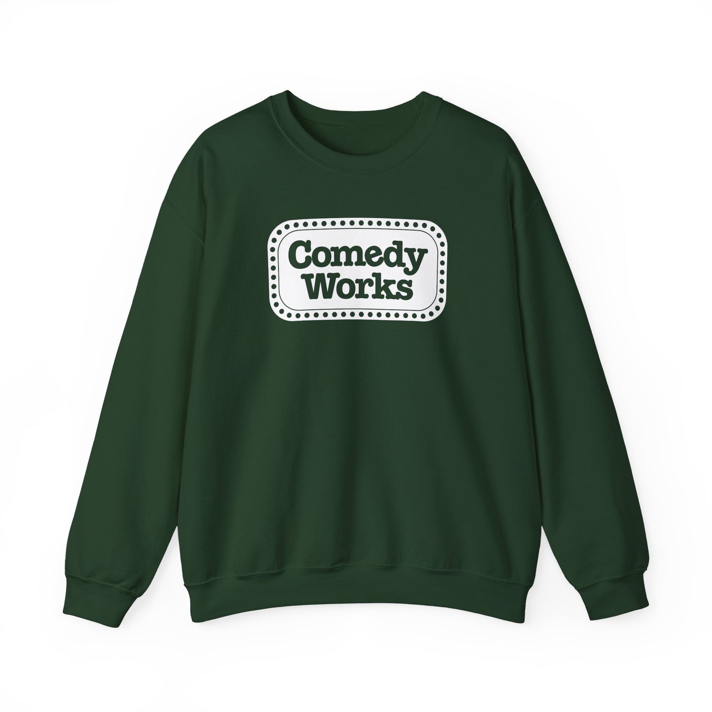 Comedy Works White Sign Unisex Sweatshirt