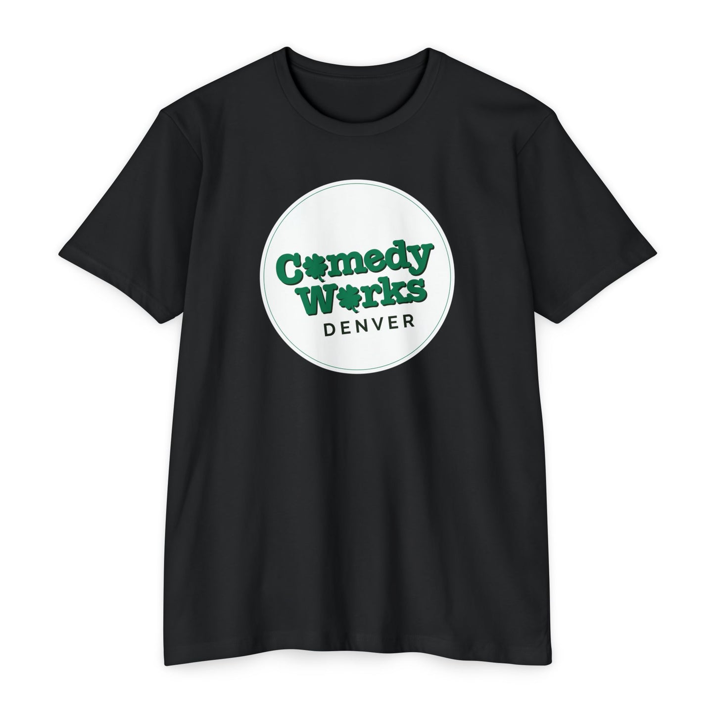 Comedy Works St. Patrick's Day White Logo Unisex T-Shirt